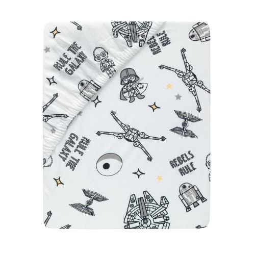 Lambs & Ivy Star Wars Signature Rebels Rule Cotton Fitted Crib/toddler Sheet In Multi