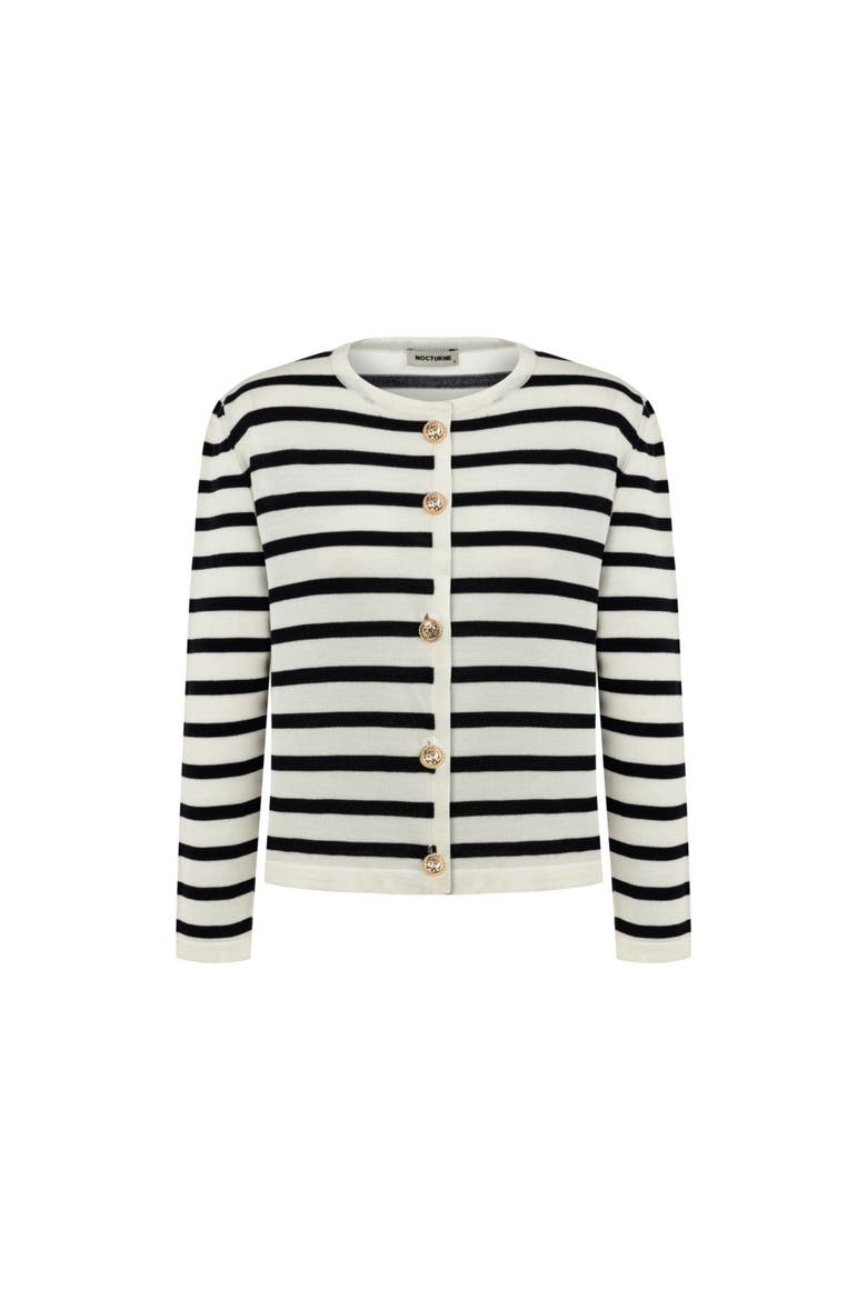 Striped Knitwear Cardigan, Alternate, color, Multi-Colored