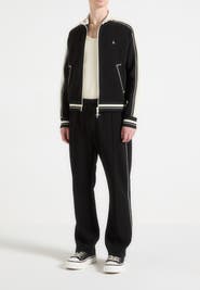Manière De Voir Tristan Contrast Whipstitch Raglan Track Jacket