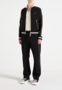 Manière De Voir Tristan Contrast Whipstitch Raglan Track Jacket