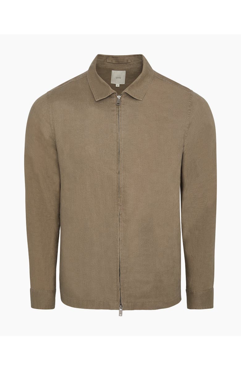 Onia Linen Everyday Jacket, Alternate, color, Coffee