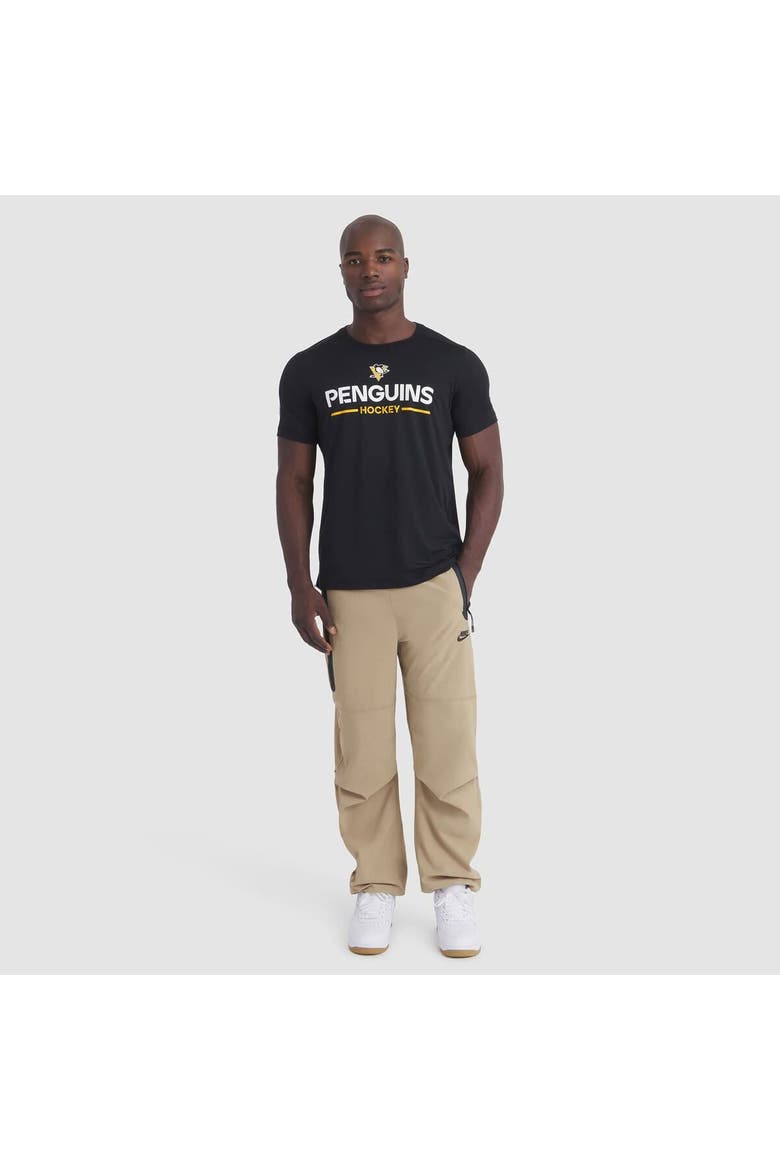 Men's Fanatics Black Pittsburgh Penguins Authentic Pro Rink Tech T-Shirt, Alternate, color, Black
