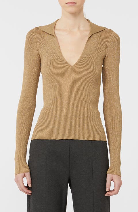 Ondata Metallic Rib Sweater