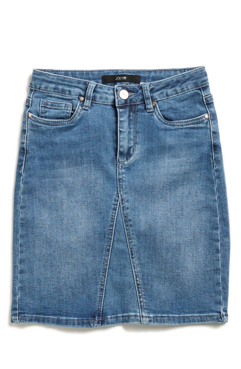 Joe's Jeans Kids' Joplin Denim Midi Skirt, Main, color, Medium Wash 160