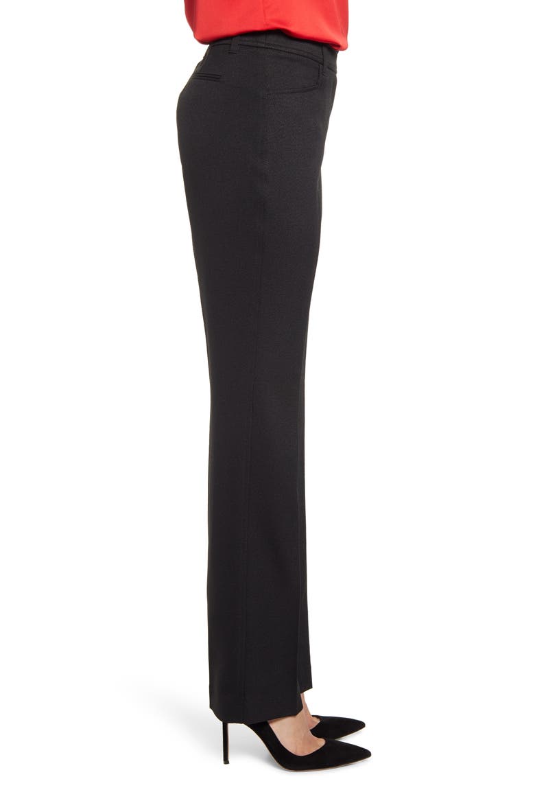 Mini Flare Leg Black Pants, Alternate, color, ANNE BLACK