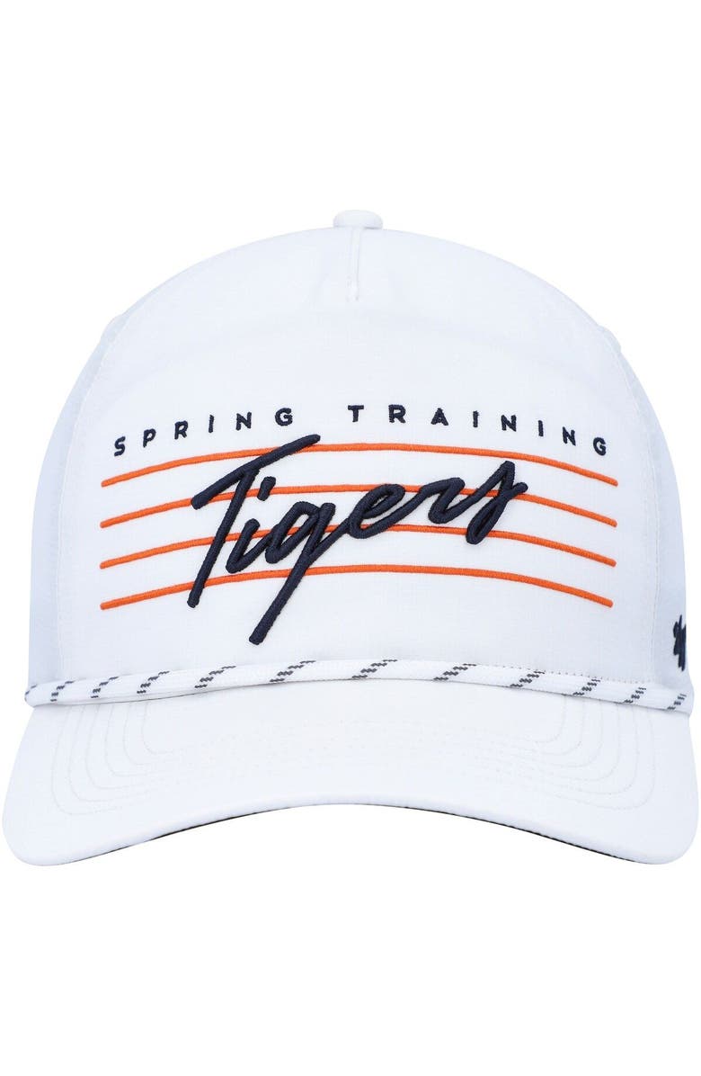 '47 Men's '47  White Detroit Tigers Downburst Hitch Snapback Hat, Alternate, color, 