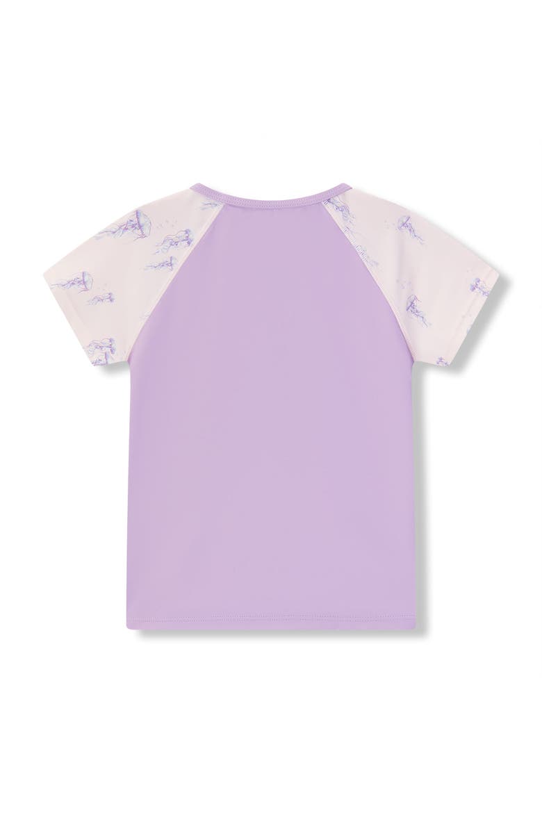 Zipper Top And Swim Trunks, Alternate, color, Sunset Jellyfish