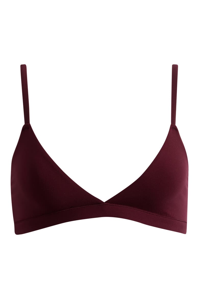 Fits Everybody Triangle Bralette, Main, color, CURRANT