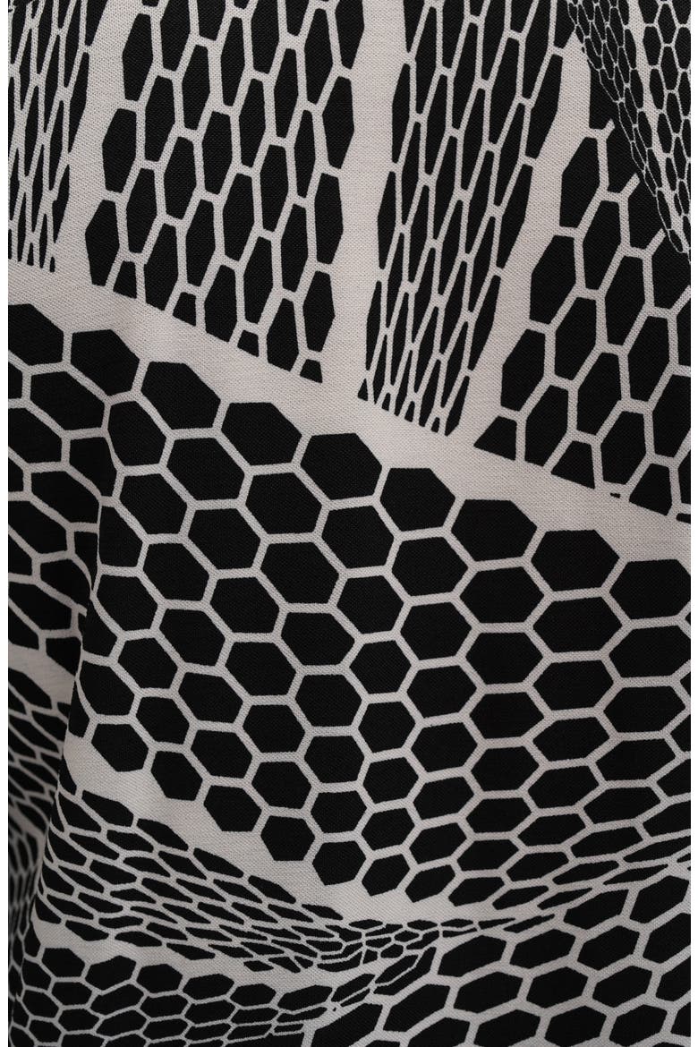 Printed Mesh Long Sleeve Top, Alternate, color, LINDSAY BLACK