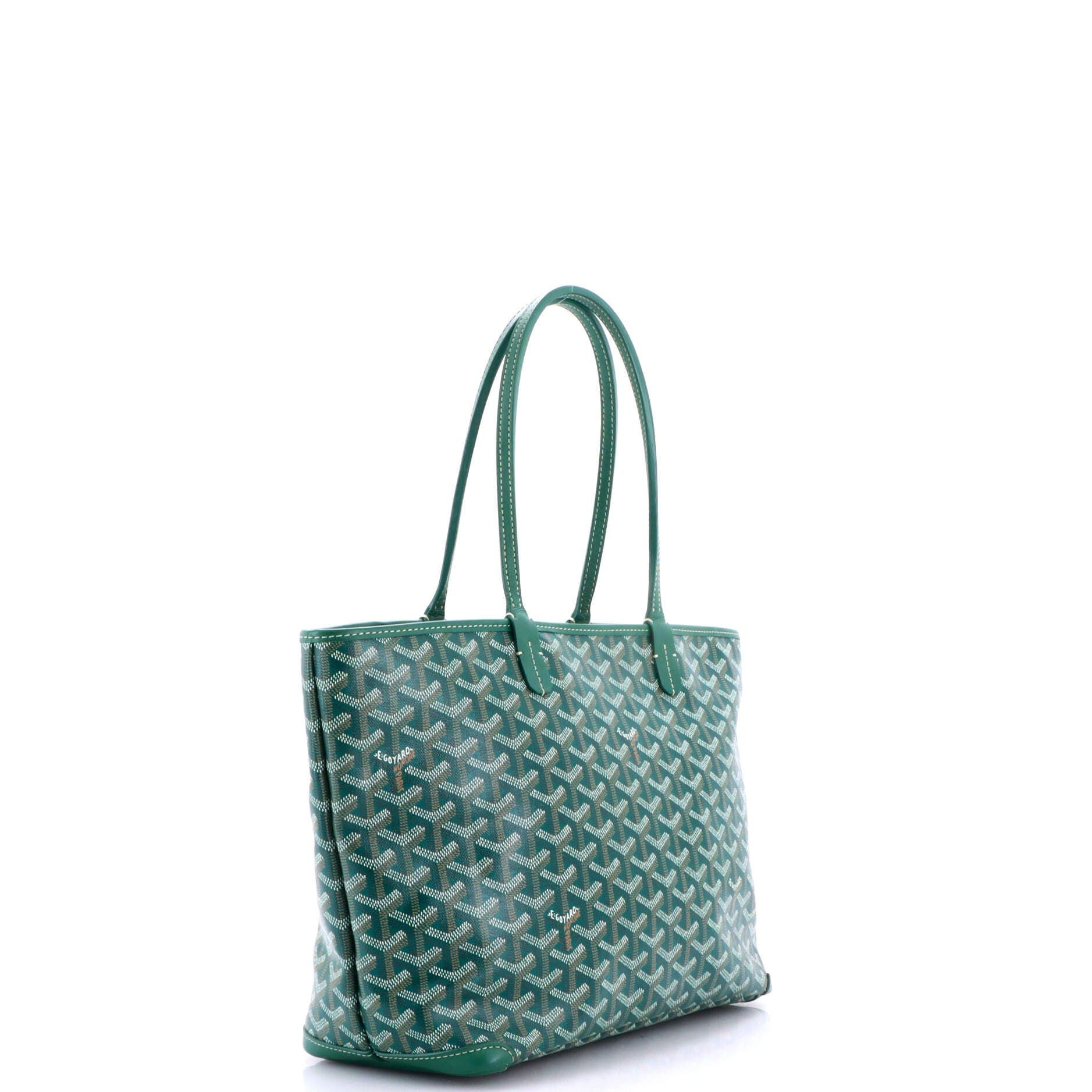 Pre-Owned Goyard Artois Tote Coated Canvas PM, Alternate, color, Green