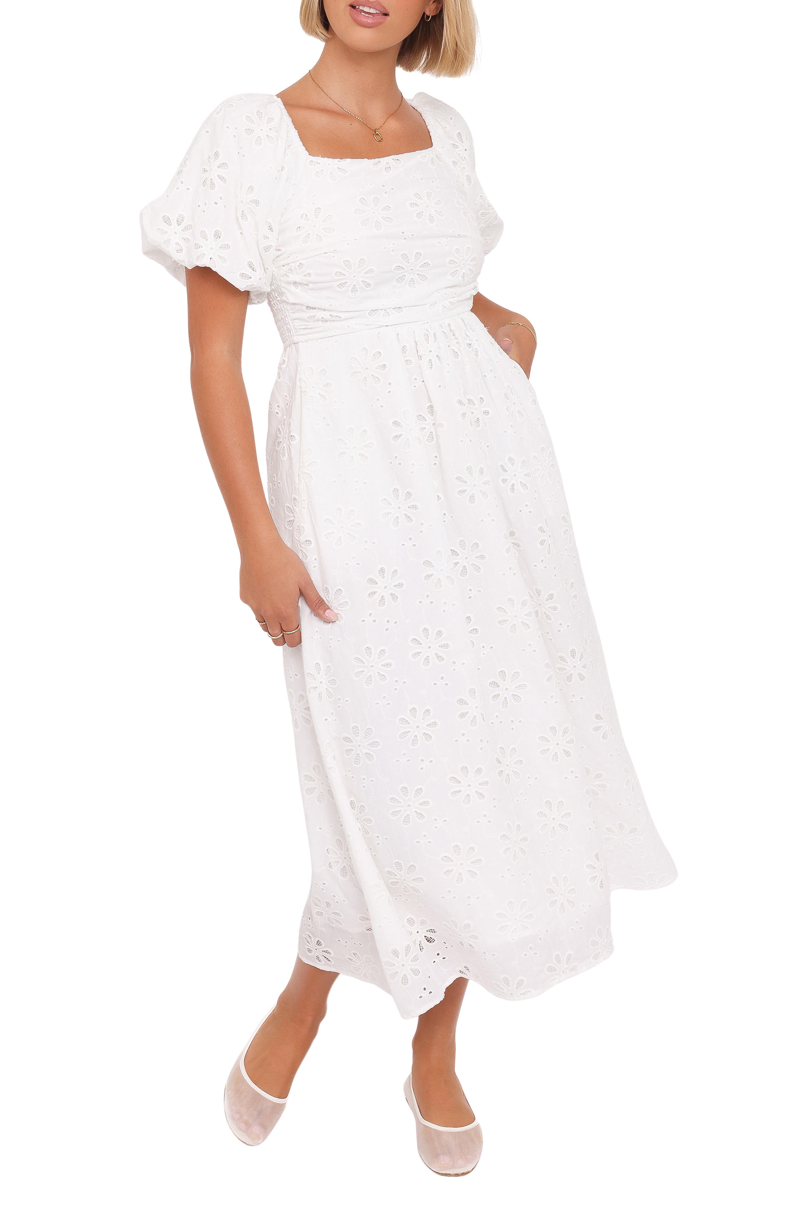 selected WHITE BRODERIE