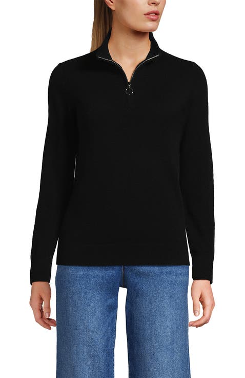Cashmere Quarter Zip Sweater