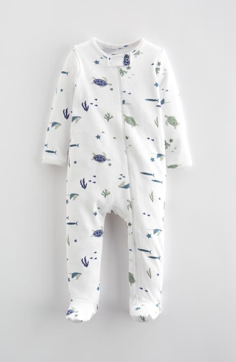 Organic Cotton One Piece Printed Pajama Black Astro Dinosaur Organic Cotton One Piece Printed Pajama Black Astro Dinosaur