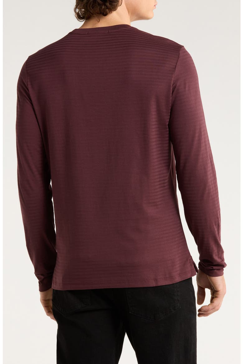 Christopher Long Sleeve Pima Cotton T-Shirt, Alternate, color, DEEP BORDEAUX