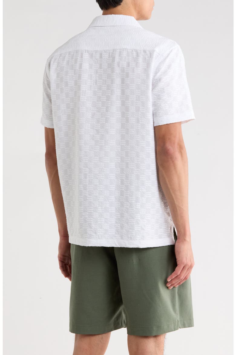 Check Camp Shirt, Alternate, color, BRIGHT WHITE
