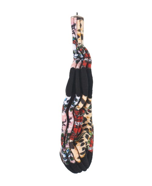 Ed Hardy 360 Print Flat Crew Sock 2-pack In Multi