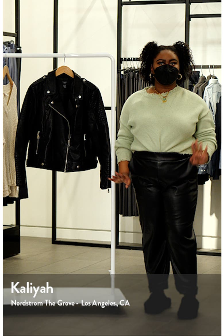 Kerri Faux Leather Crop Jacket video