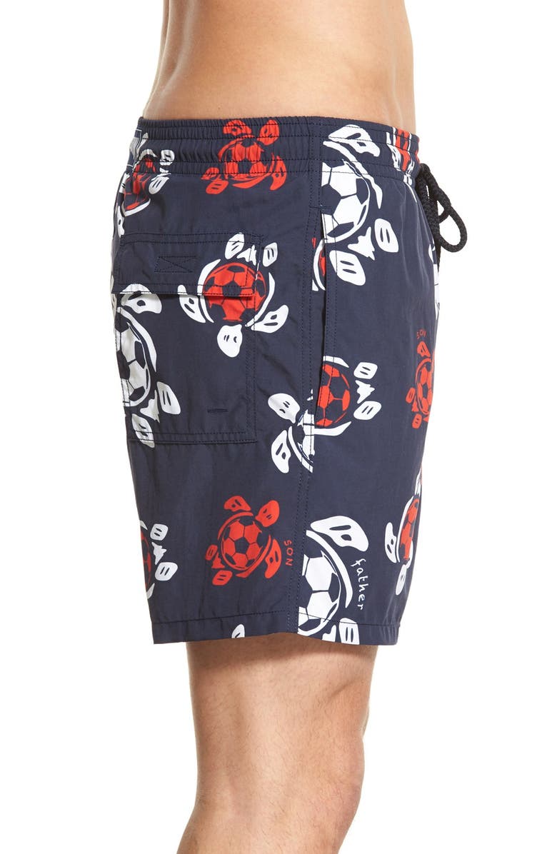 Vilebrequin 'Moorea - Soccer Turtles' Swim Trunks, Alternate, color, 