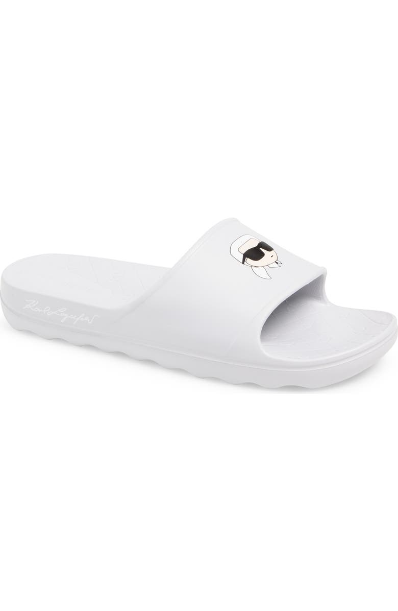 KARL LAGERFELD PARIS Sacha Slide Sandal, Main, color, Light Grey