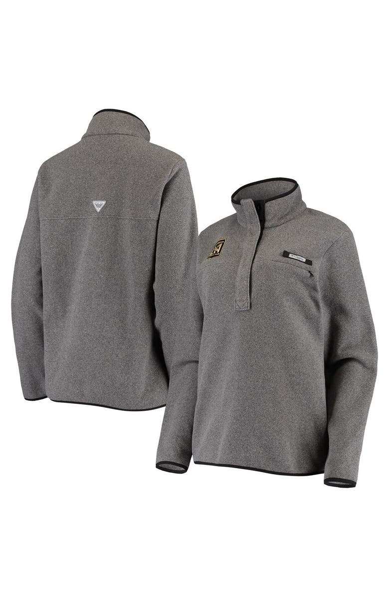Columbia Women's Columbia Heathered Gray LAFC Harbor Side Fleece Pullover Sweatshirt, Main, color, 