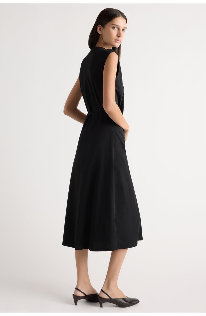 Modern Citizen Agnes Twist-Drape Jersey Dress, Alternate, color, Black