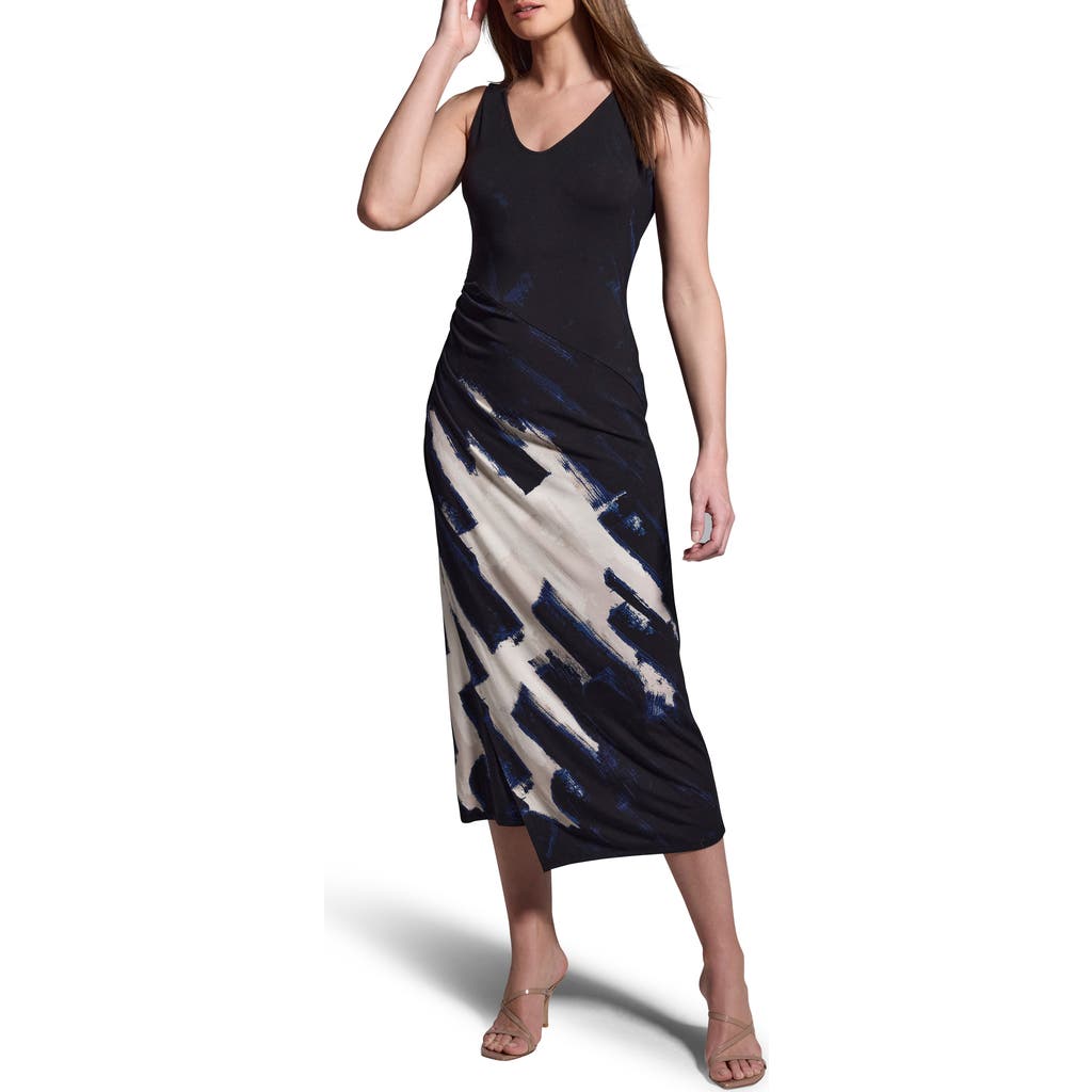 Nic + Zoe Nic+zoe Abstract Ruched Knit Dress