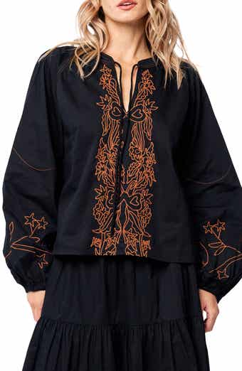 CIEBON Gracie Split Neck Top