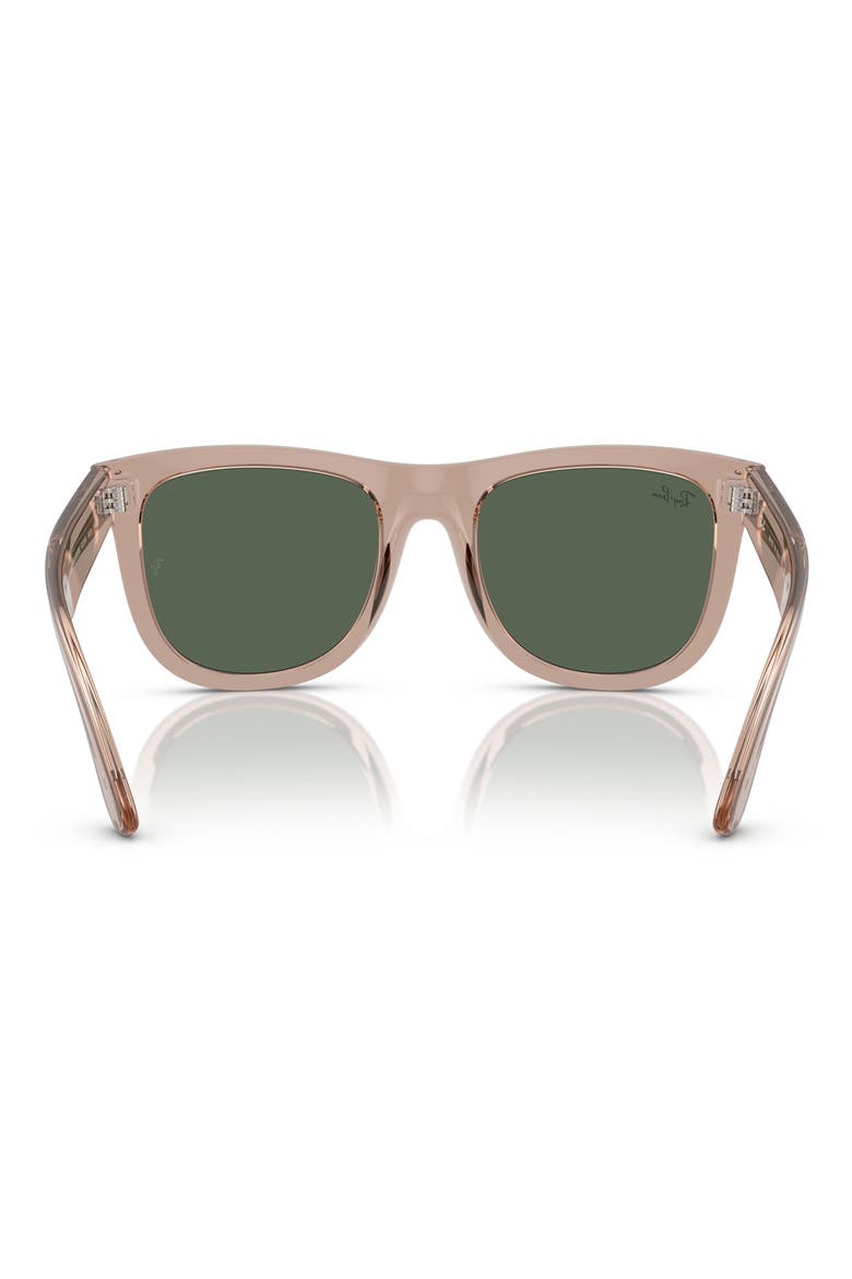 Wayfarer Reverse 50mm Square Sunglasses, Alternate, color, DARK GREEN