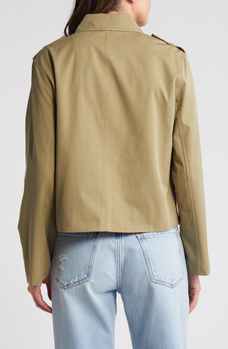 FRAME Short Trench Jacket, Alternate, color, Khaki
