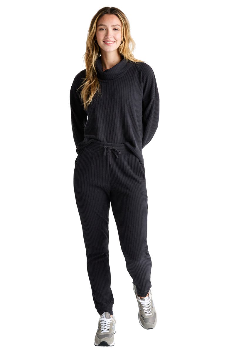 Splendid London Rib Cowl Neck Sweater, Alternate, color,