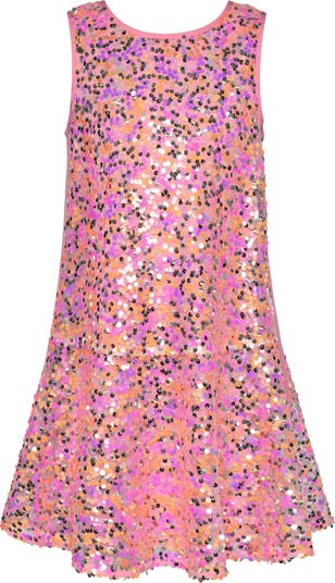 Kids' Sequin Ruffle Dress