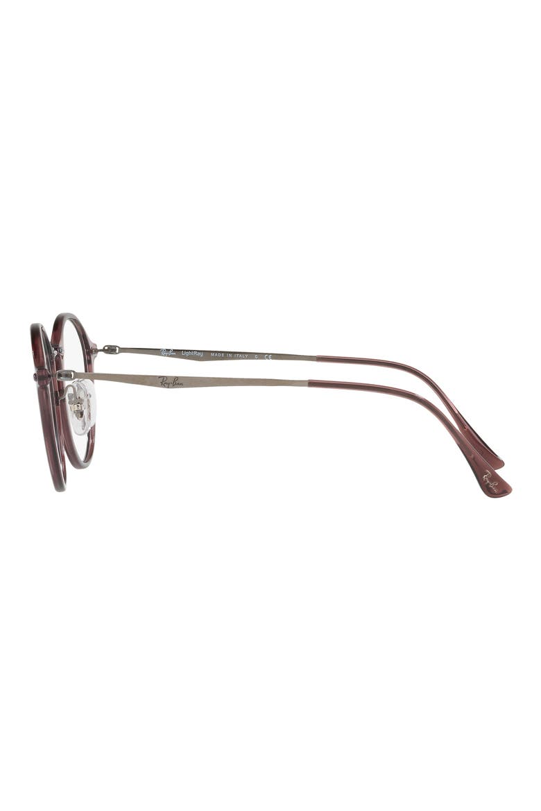 47mm Round Optical Glasses, Alternate, color, BORDEAUX