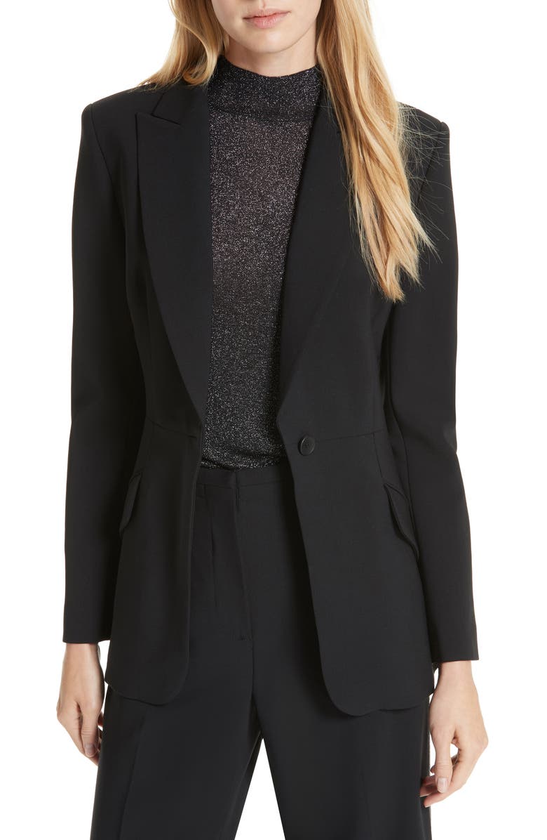 Judith & Charles Milano Stretch Wool Blazer, Main, color, 