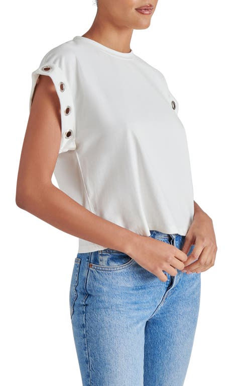 Steve Madden Maddox Grommet Muscle T-shirt In Antique