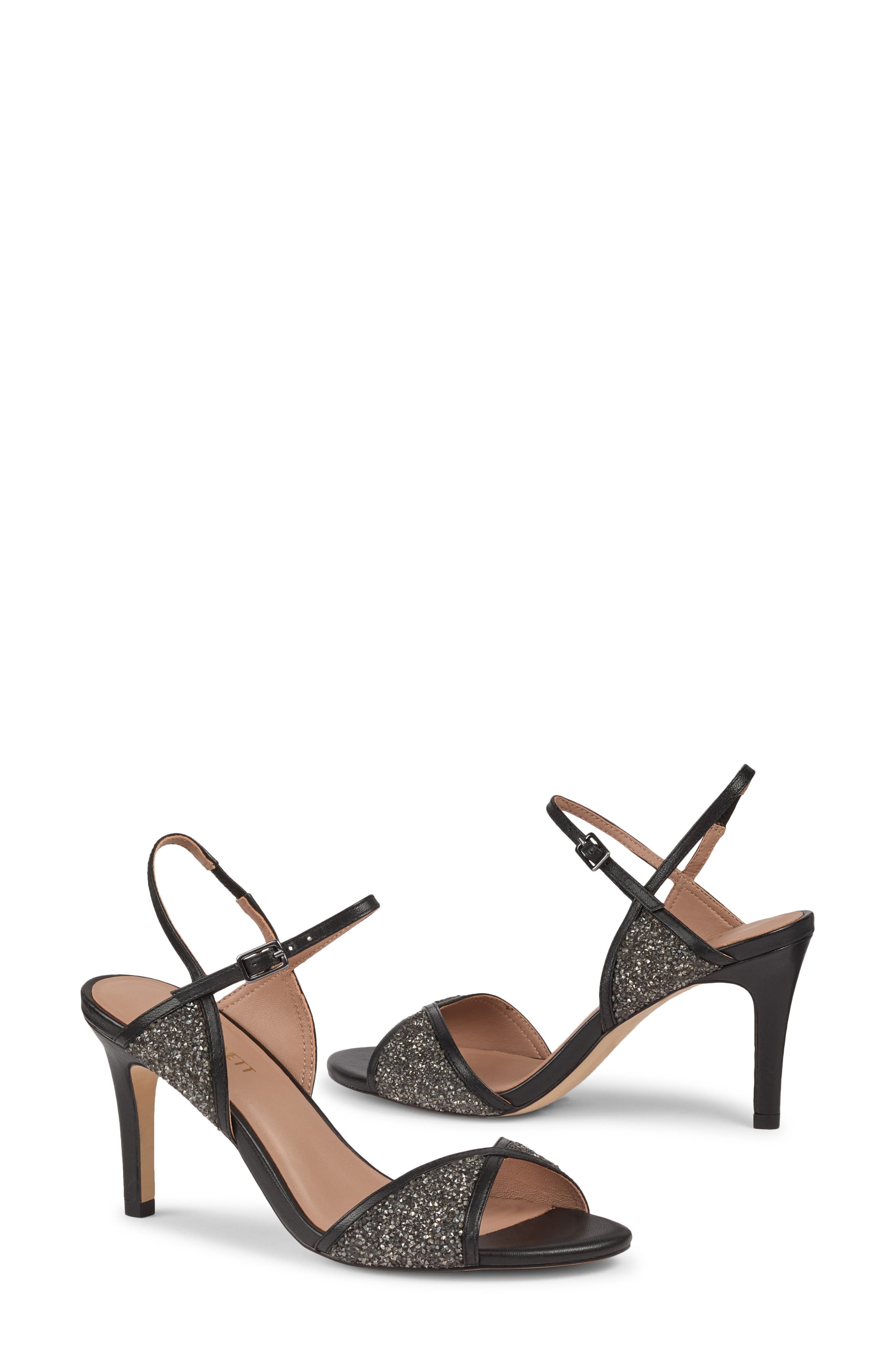 LK Bennett Estelle Crystal Ankle Strap Sandal, Alternate, color, 