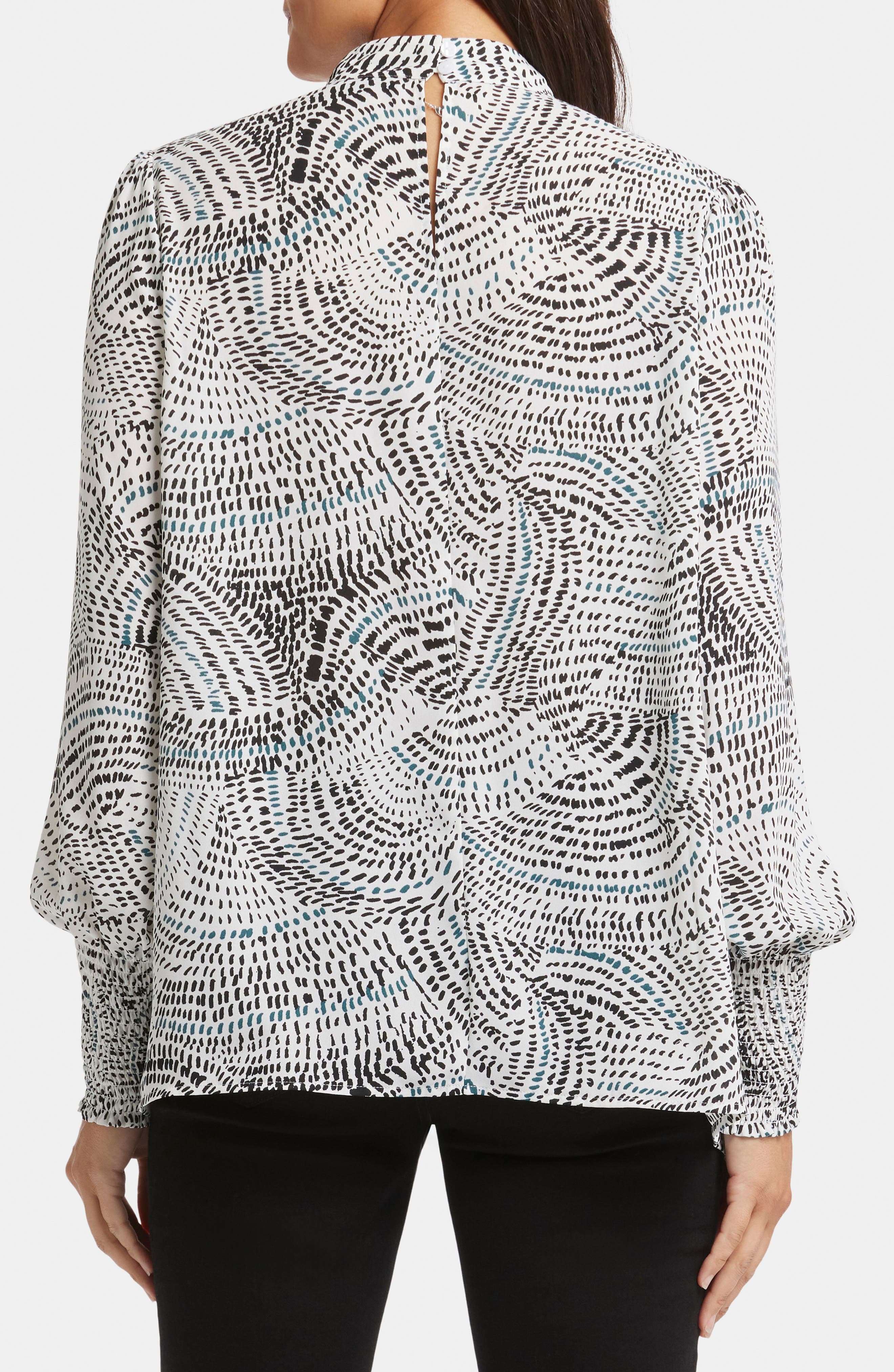 Britney Print Smocked Top - image 2