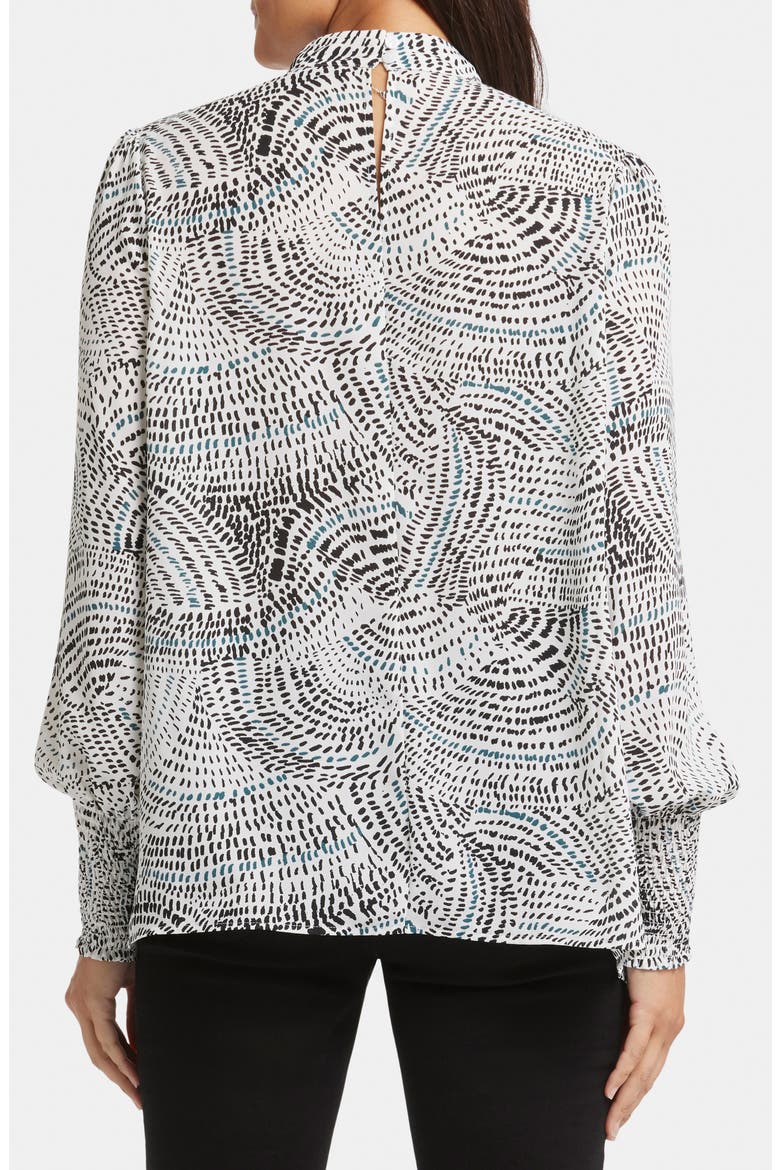 Britney Print Smocked Top, Alternate, color, MOUNTAIN TOP