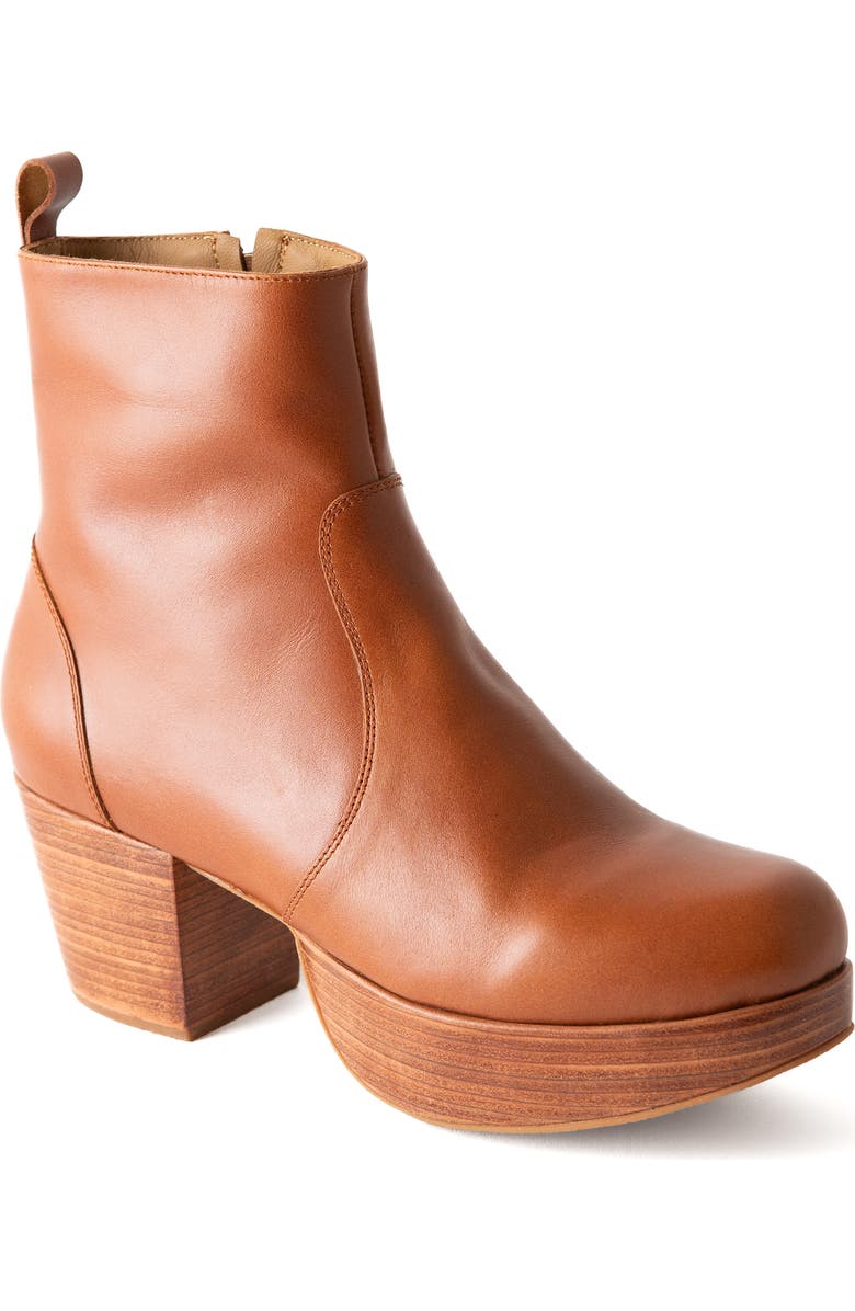 Fortress Charli Platform Clog Boot, Main, color, Whiskey