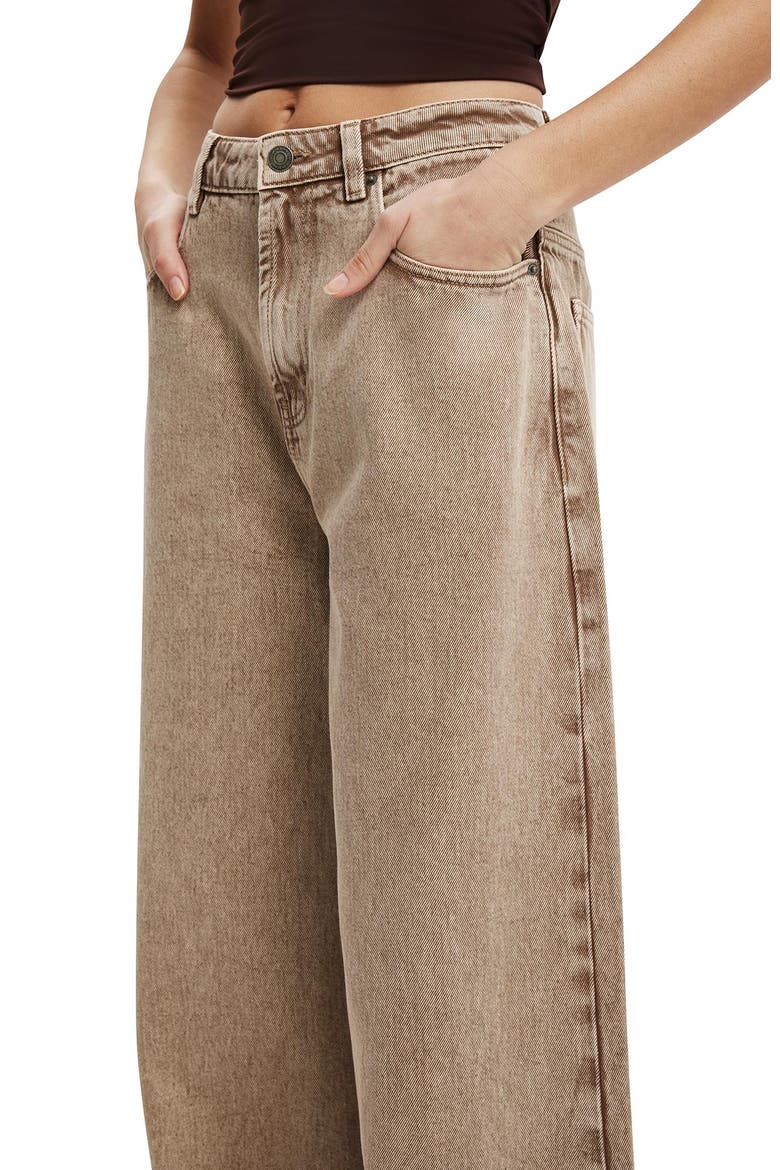 Women's 91 Wide Jean, Alternate, color, Brown Stonewash