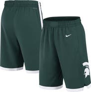 Nike Men's Nike Green Michigan State Spartans Road Replica Performance Basketball Shorts