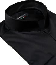 MASUTTO Tonali tulip stand up collar long sleeve shirt