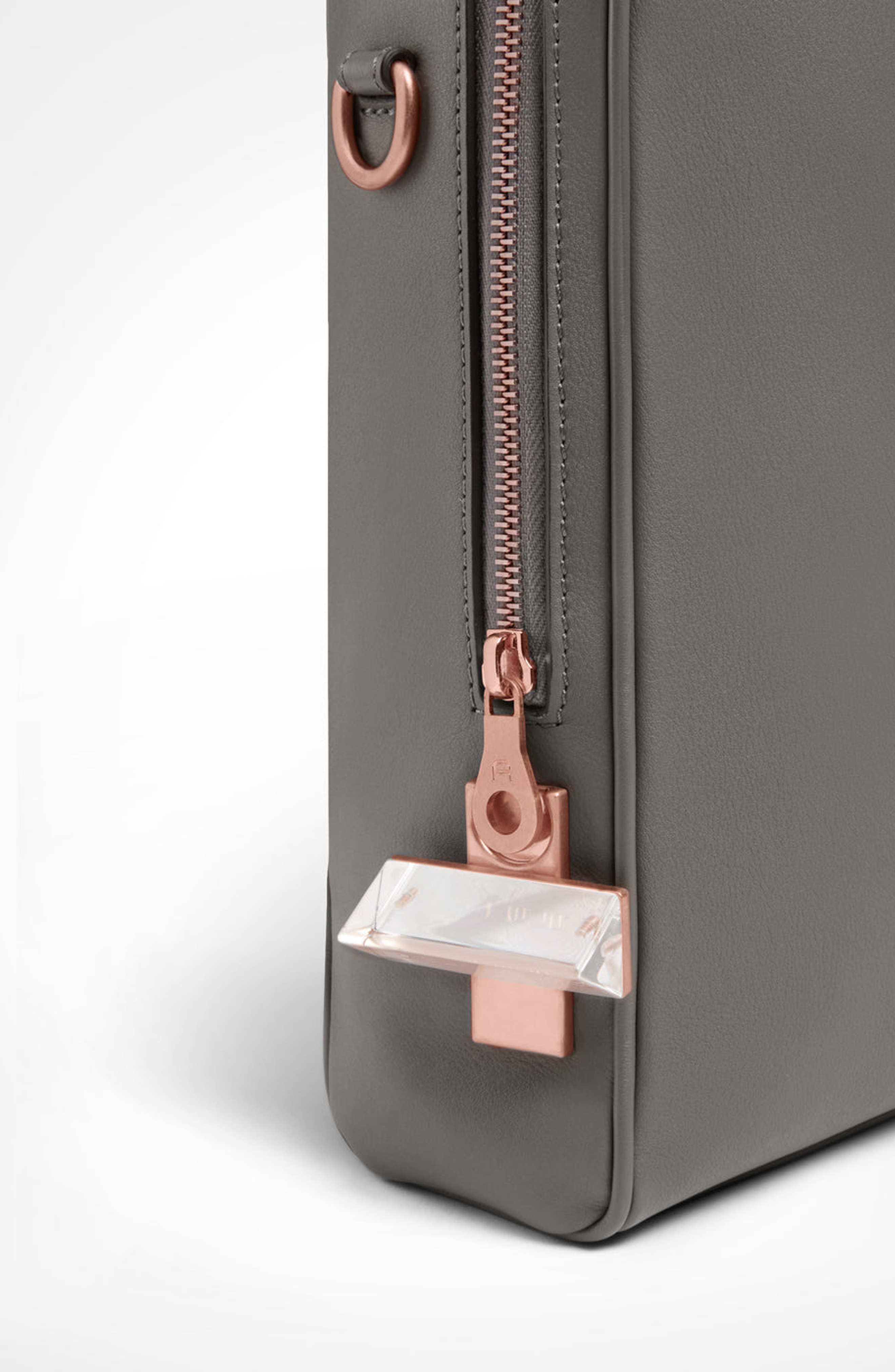 Cristallo Soft Laptop Briefcase, Alternate, color, Elephant Grey