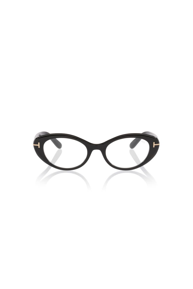 50mm Oval optical glasses, Alternate, color, Black