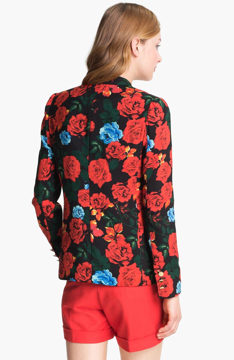 Vince Camuto Rose Print Blazer, Alternate, color,