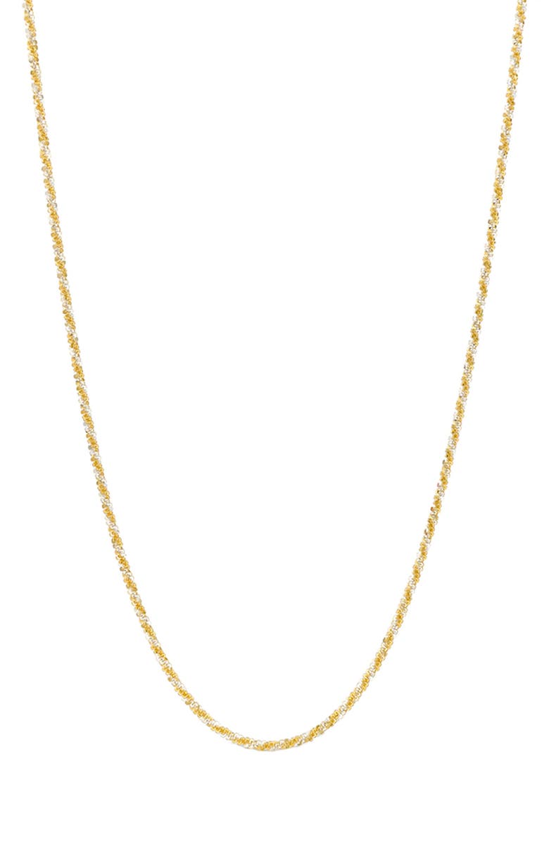 AMERICAN EXCHANGE Two-Tone Twisted Chain Necklace, Main, color, Gold/ Silver