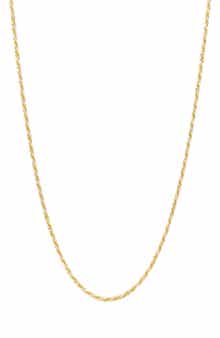 AMERICAN EXCHANGE Two-Tone Twisted Chain Necklace