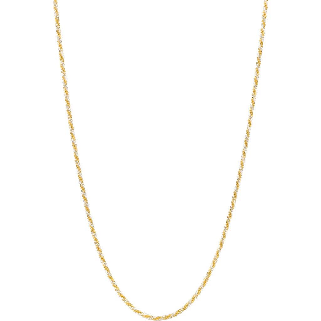 American Exchange Two-tone Twisted Chain Necklace In Gold/silver