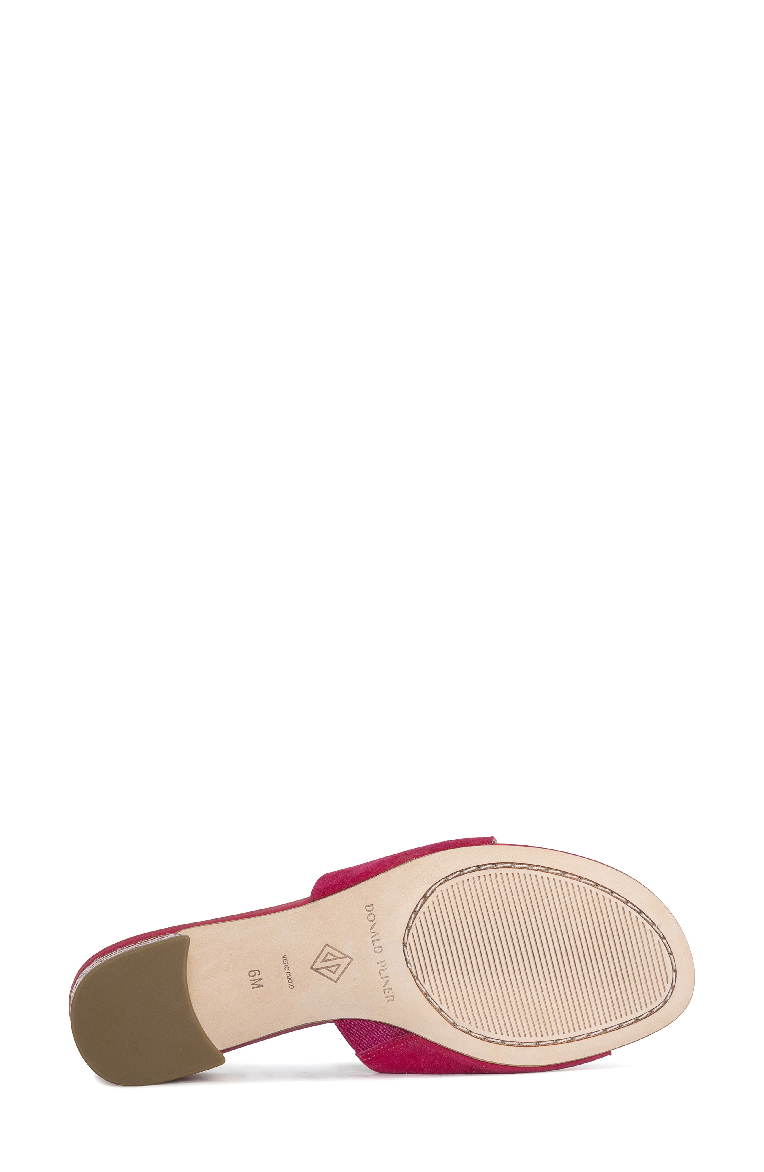 Snakeskin Embossed Block Heel Sandal, Alternate, color, MAGENTA