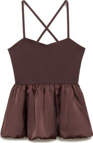 MANGO Crossback Peplum Top