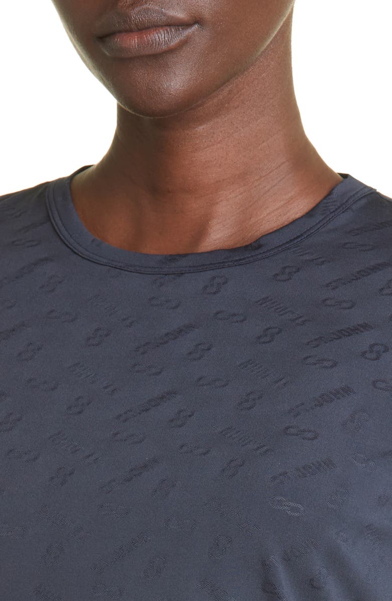 St. John Collection Logo Jacquard Jersey T-Shirt, Alternate, color, 